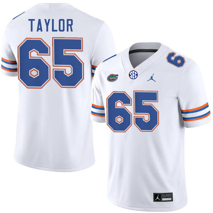 Jawaan Taylor Florida Jersey,Florida Gators #65 Jawaan Taylor Jersey Youth Uniforms-White